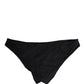 Black Nylon DG Logo Plaque Regular Brief Underwear