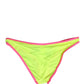 Yellow Pink Nylon Bottom Beachwear Bikini Underwear