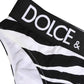 Black White Zebra Print Brief Panty Underwear