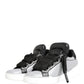 Gray Leather Low Top Lace Up Sneakers Shoes