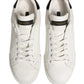 White Black Portofino Leather Sneakers Shoes