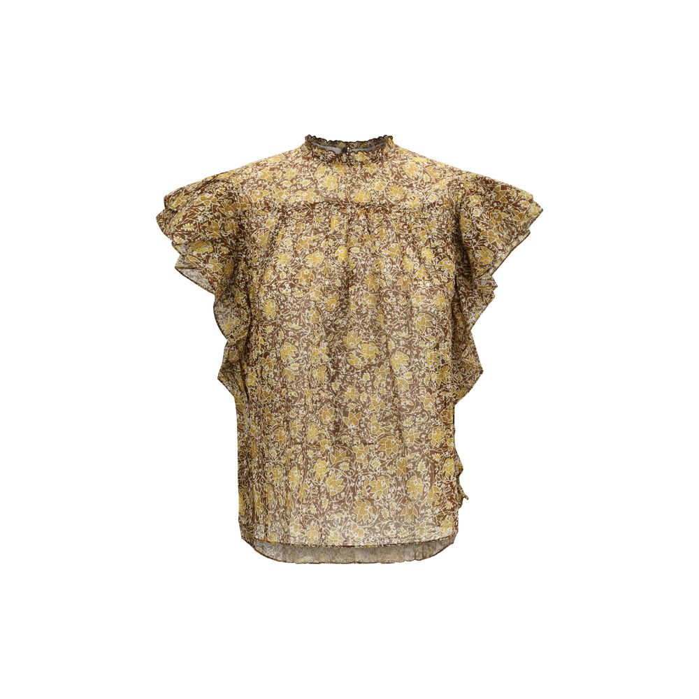 Bicolor Cotton Blouse