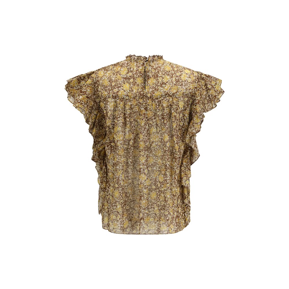 Bicolor Cotton Blouse