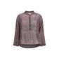 Purple Cotton Pattern Shirt