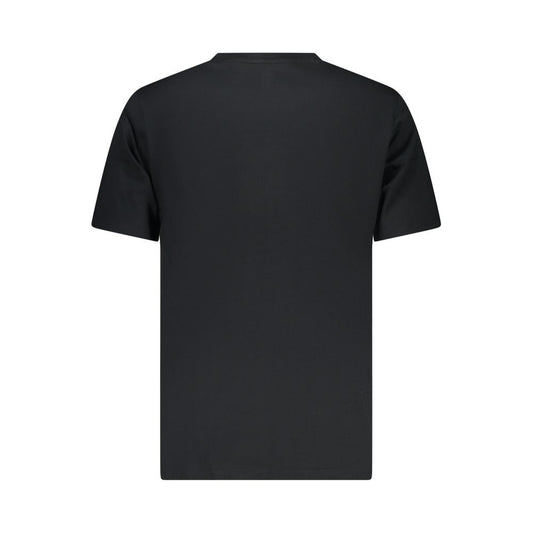 Black Cotton Men T-Shirt