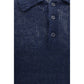 Blue Cotton Polo Shirt