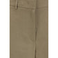 Beige Linen Casual Pants