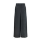 Gray Linen Casual Pants