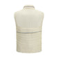 Beige Polyamide Sleeveless Jacket