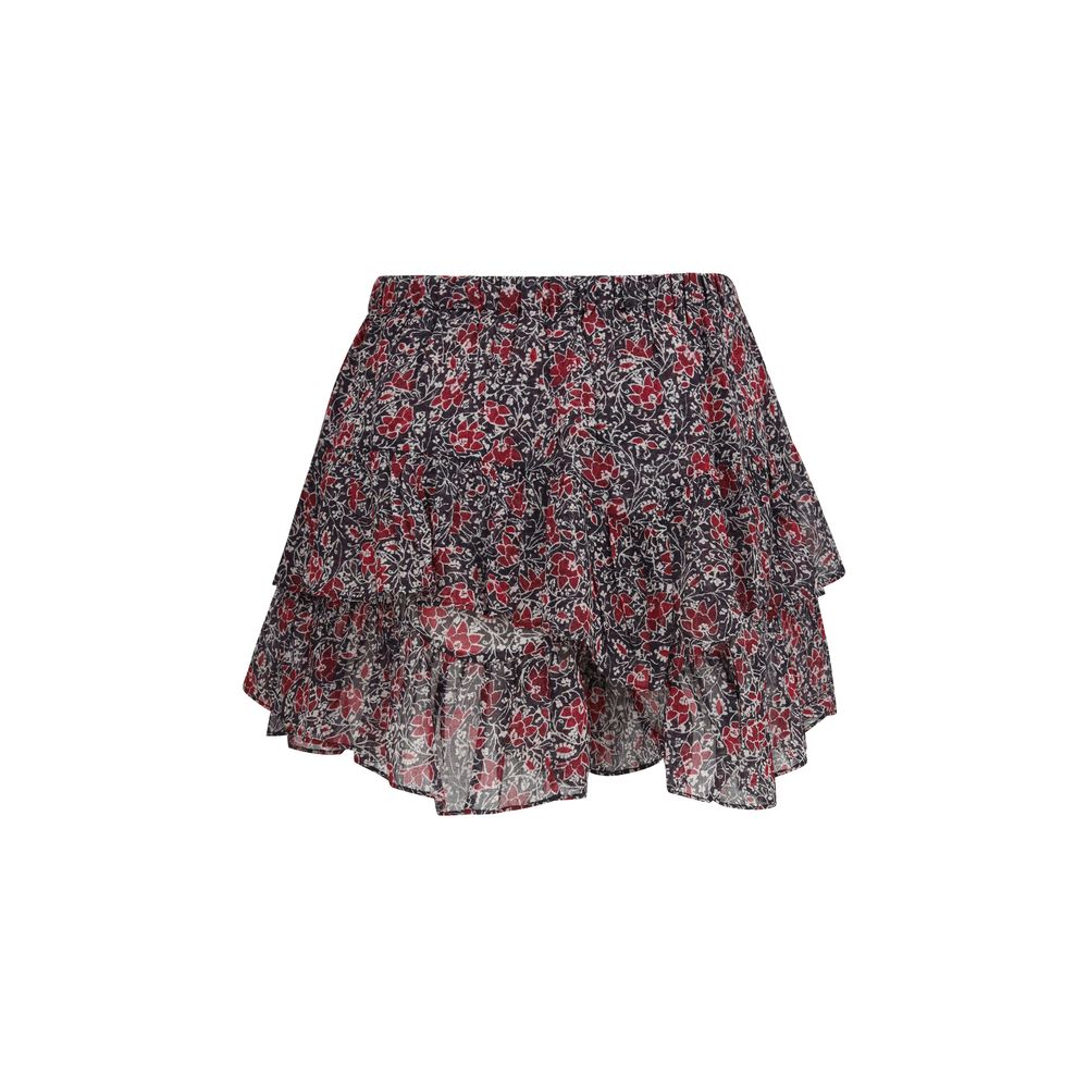 Purple Cotton Bermuda Shorts