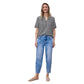 Blue Viscose Blouse