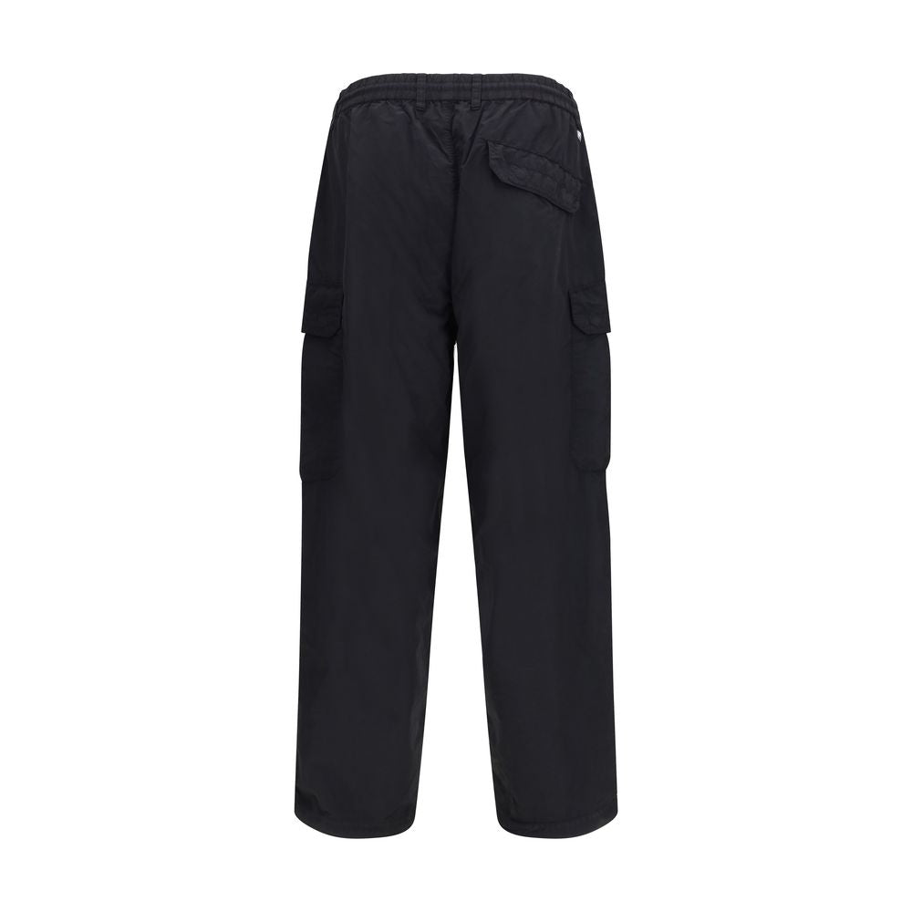 Black Nylon Cargo Pants