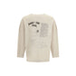 Beige Cotton Sweatshirt