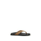 Multicolor Calf Leather Bos Taurus Flip-Flop Sandals