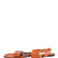 Brown Leather Flat Sandals Shoes