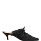 Black Lace Heels Sandals Shoes