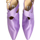 Purple Satin Sandals Shoes