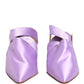 Purple Satin Sandals Shoes