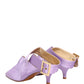Purple Satin Sandals Shoes