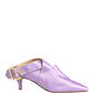 Purple Satin Sandals Shoes