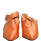 Orange Satin Sandals Shoes