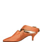 Orange Satin Sandals Shoes