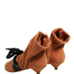 Brown Black Suede Boots Shoes