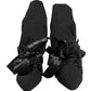 Black Suede Mid Calf Boots Shoes