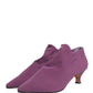 Shoes Purple Suede Ankle Boots Shoes