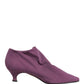 Shoes Purple Suede Ankle Boots Shoes