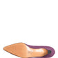 Shoes Purple Suede Ankle Boots Shoes