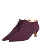 Purple Suede AnkleBoots Shoes
