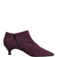 Purple Suede AnkleBoots Shoes