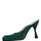 Green Suede Leather High Heel Pumps Shoes
