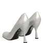 White Leather High Heels Women Pumps Shoes