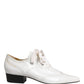 White Leather Brogue Oxford Lace Up Shoes