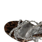 Brown Leopard Rhinestone StilettoSandals Shoes