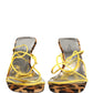 Multicolor Leather Block Heels Sandals Shoes