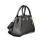 Black Polyurethane Women Handbag