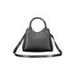 Black Polyurethane Women Handbag
