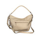 Beige Polyurethane Women Handbag