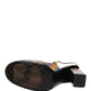 Multicolor Plaid Heels Slingback Sandals Shoes