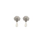 Silver Metal Earrings