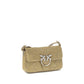 Beige Calf Leather Bos Taurus Shoulder Bag