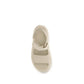 Beige Recycled Polyester Flat Sandals