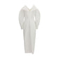 White Cotton Casual Dress