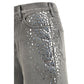 Gray Cotton Jeans Denim