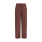 Brown Linen Casual Pants