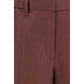 Brown Linen Casual Pants