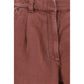 Brown Cotton Bermuda Shorts